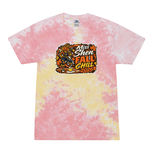 [[color:Funnel Cake]] 2026 Miss Shen Fall Chill 0046 Funnel Cake Tie Dyed T shirt