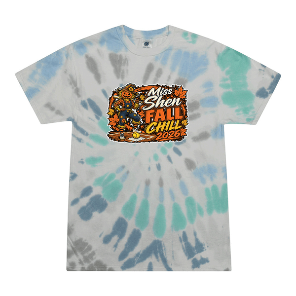 [[color:Glacier]] 2026 Miss Shen Fall Chill 0047 Glacier Tie Dyed T shirt