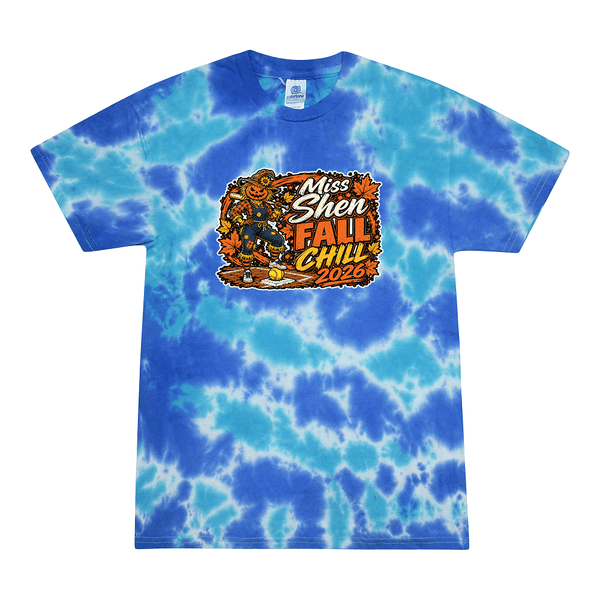 [[color:Multi Blue]] 2026 Miss Shen Fall Chill 0063 Multi Blue Tie Dyed T shirt