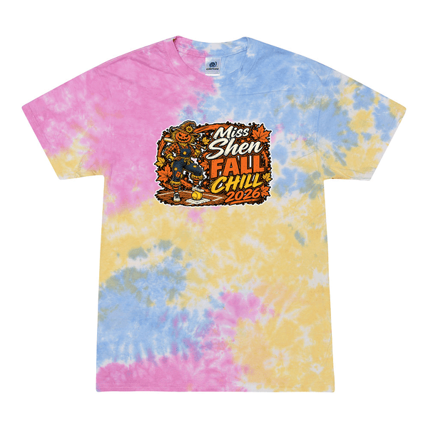 [[color:Sherbert]] 2026 Miss Shen Fall Chill 0075 Sherbert Tie Dyed T shirt