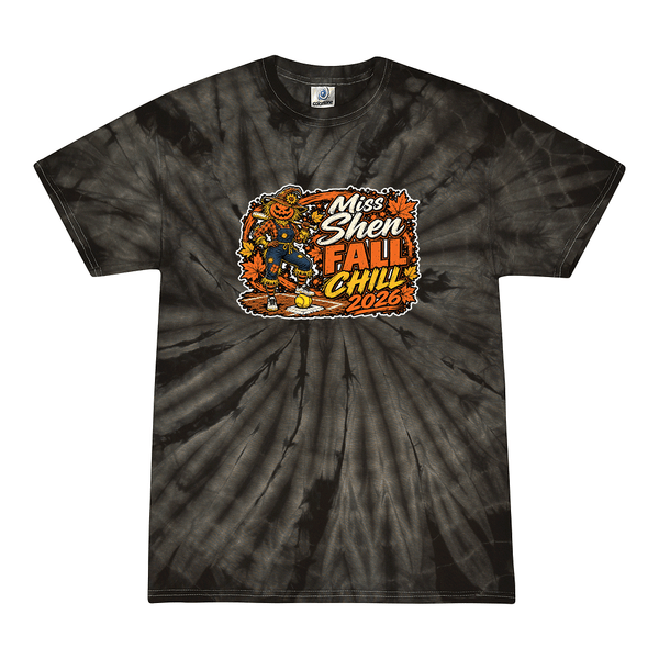 [[color:Spider Black]] 2026 Miss Shen Fall Chill 0080 Spider Black Tie Dyed T shirt