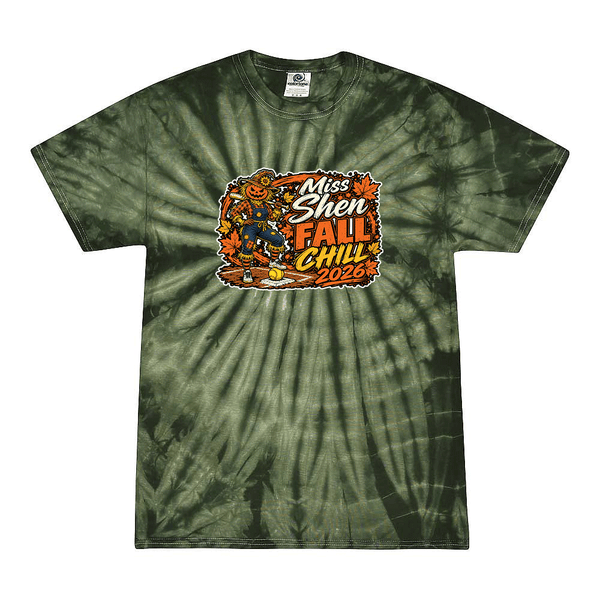 [[color:Spider Green]] 2026 Miss Shen Fall Chill 0085 Spider Green Tie Dyed T shirt