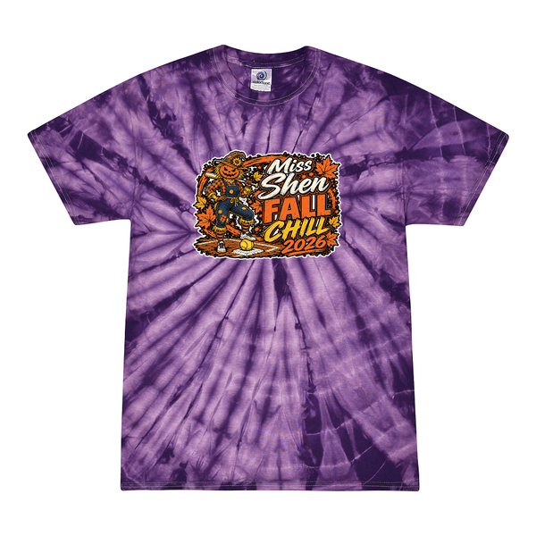 [[color:Spider Purple]] 2026 Miss Shen Fall Chill 0094 Spider Purple Tie Dyed T shirt