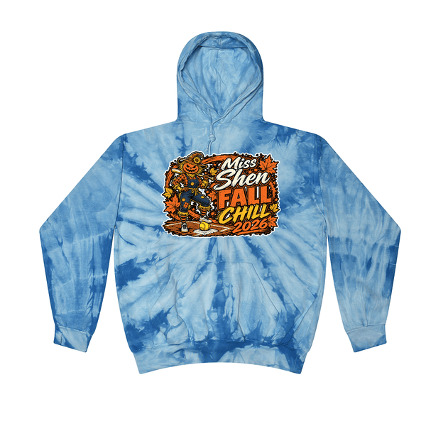 [[color:Spider Baby Blue]] 2026 Miss Shen Fall Chill 0137 Spider Baby Blue Tie Dyed Hoodie