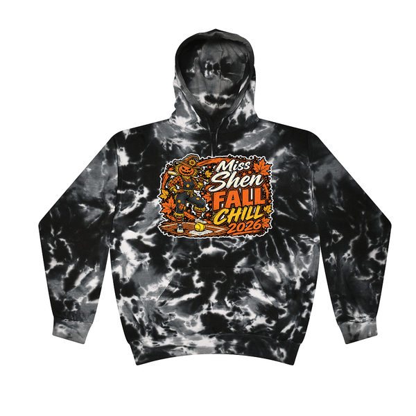 [[color:Multi Black]] 2026 Miss Shen Fall Chill 0149 Multi Black Tie Dyed Hoodie
