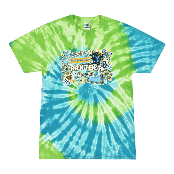 [[color:St Lucia]] 2026 Panther Rumble Fall Game Day 0000 St Lucia Tie Dyed T shirt