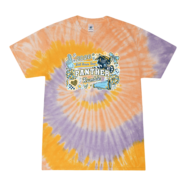 [[color:Sunflower]] 2026 Panther Rumble Fall Game Day 0001 Sunflower Tie Dyed T shirt