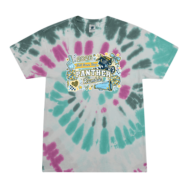 [[color:Everglades]] 2026 Panther Rumble Fall Game Day 0005 Everglades Tie Dyed T shirt