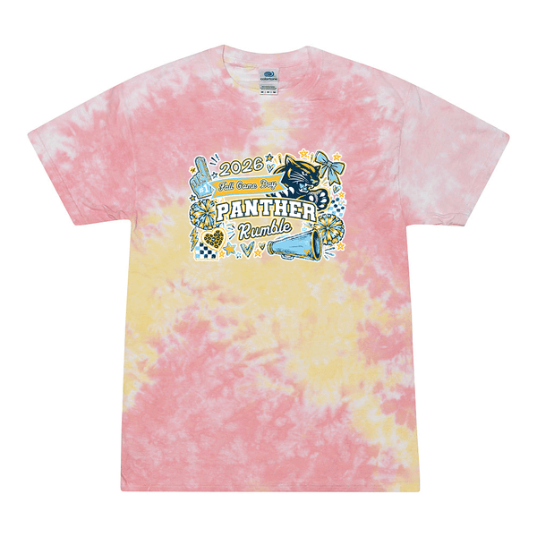 [[color:Funnel Cake]] 2026 Panther Rumble Fall Game Day 0007 Funnel Cake Tie Dyed T shirt