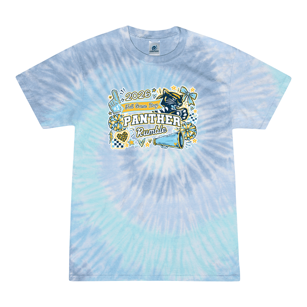 [[color:Lagoon]] 2026 Panther Rumble Fall Game Day 0013 Lagoon Tie Dyed T shirt