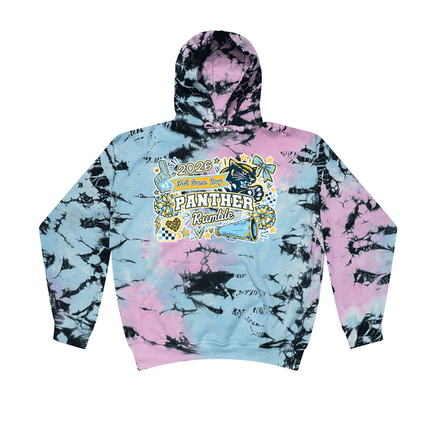 [[color:Dream]] 2026 Panther Rumble Fall Game Day 0029 Dream Tie Dyed Hoodie