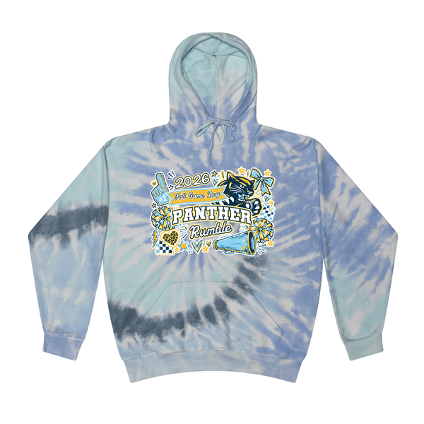 [[color:Lagoon]] 2026 Panther Rumble Fall Game Day 0031 Lagoon Tie Dyed Hoodie