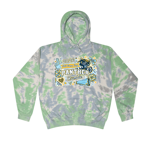 [[color:Slushy]] 2026 Panther Rumble Fall Game Day 0036 Slushy Tie Dyed Hoodie