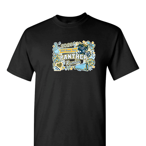 [[color:Black]] 2026 Panther Rumble Fall Game Day 0039 Black Short Sleeve