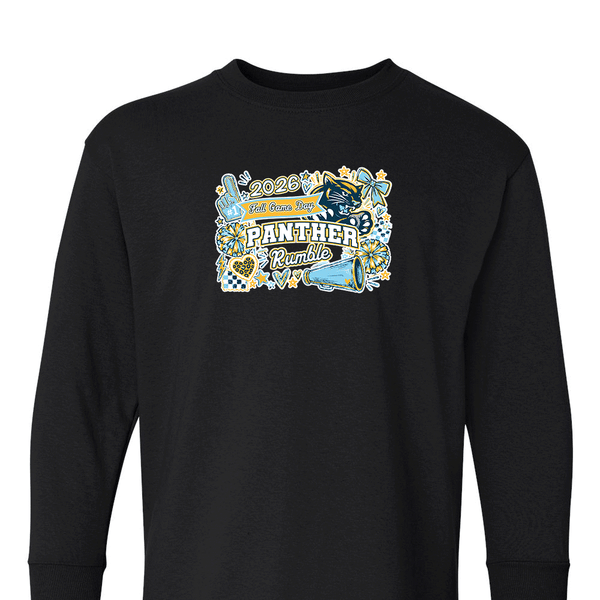 [[color:Black]] 2026 Panther Rumble Fall Game Day 0046 Black Long Sleeve