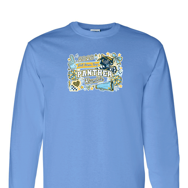 [[color:Carolina Blue]] 2026 Panther Rumble Fall Game Day 0047 Carolina Blue Long Sleeve