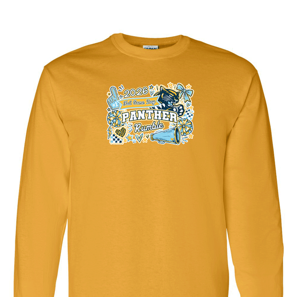 [[color:Gold]] 2026 Panther Rumble Fall Game Day 0048 Gold Long Sleeve