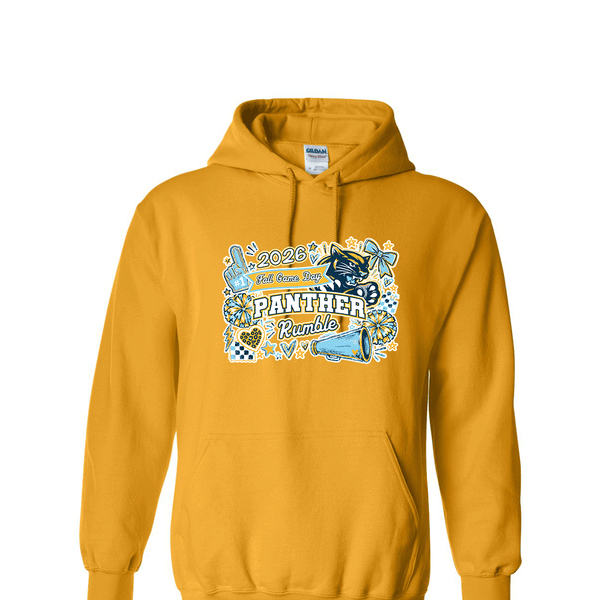 [[color:Gold]] 2026 Panther Rumble Fall Game Day 0054 Gold Hoodie
