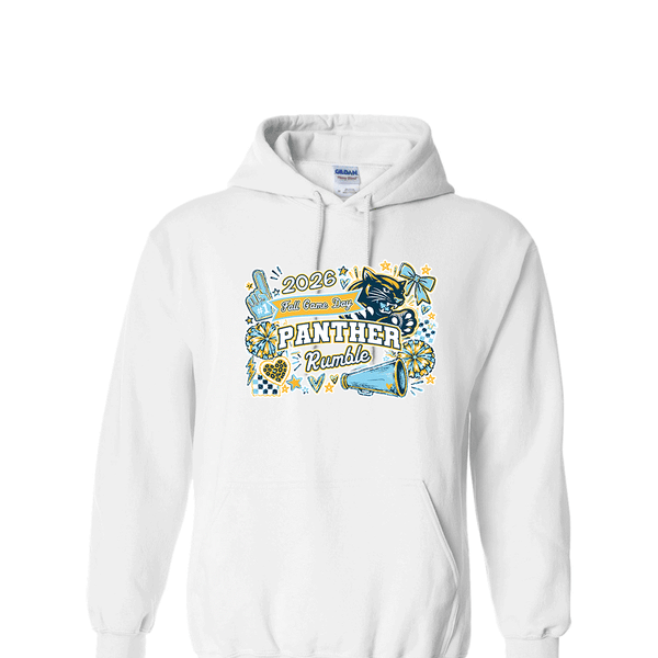 [[color:White]] 2026 Panther Rumble Fall Game Day 0058 White Hoodie
