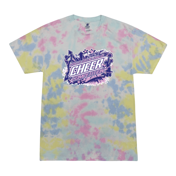 Tie Dyed T-shirt - 2026 Phyllis Greene Annual Cheer Competition