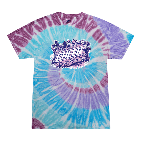 Tie Dyed T-shirt - 2026 Phyllis Greene Annual Cheer Competition