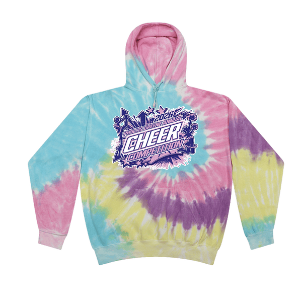 Tie Dye Hoodie - 2026 Phyllis Greene Annual Cheer Competition