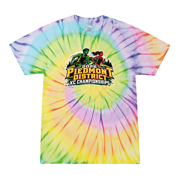 [[color:Lolli-pop]] 2026 Piedmont District XC Championships 0005 Lolli Pop Tie Dyed T shirt
