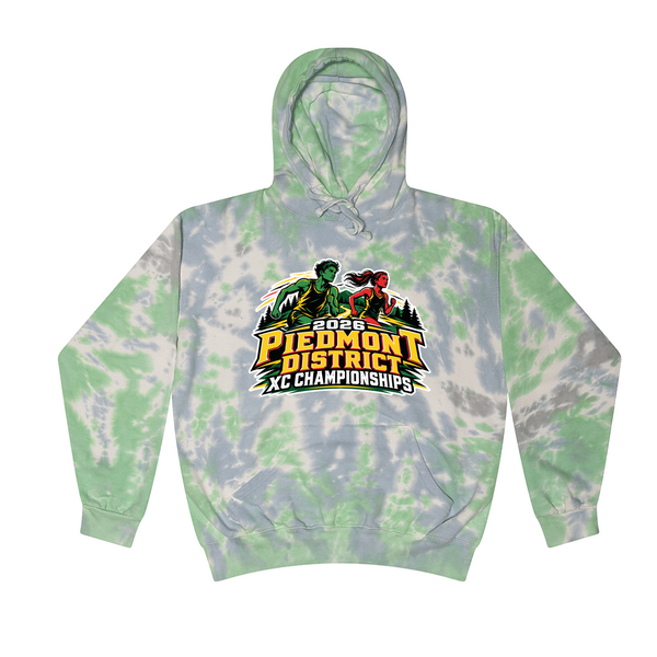 [[color:Slushy]] 2026 Piedmont District XC Championships 0019 Slushy Tie Dyed Hoodie
