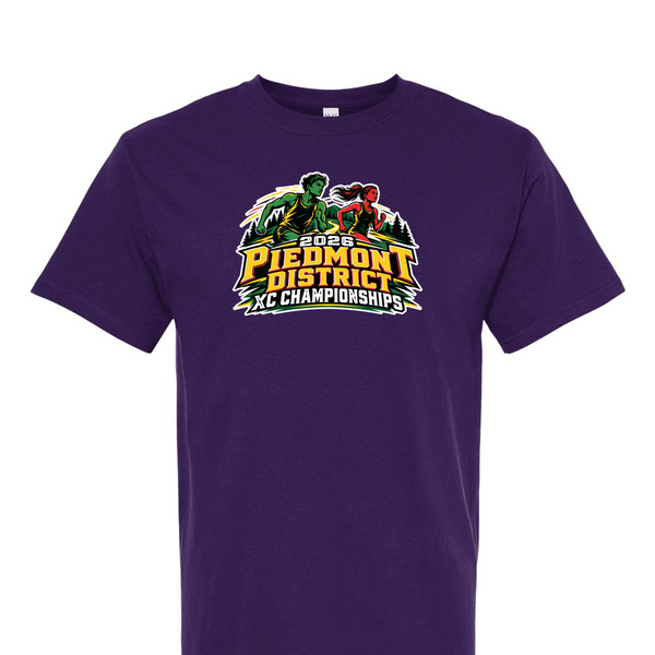 [[color:Purple]] 2026 Piedmont District XC Championships 0026 Purple Short Sleeve