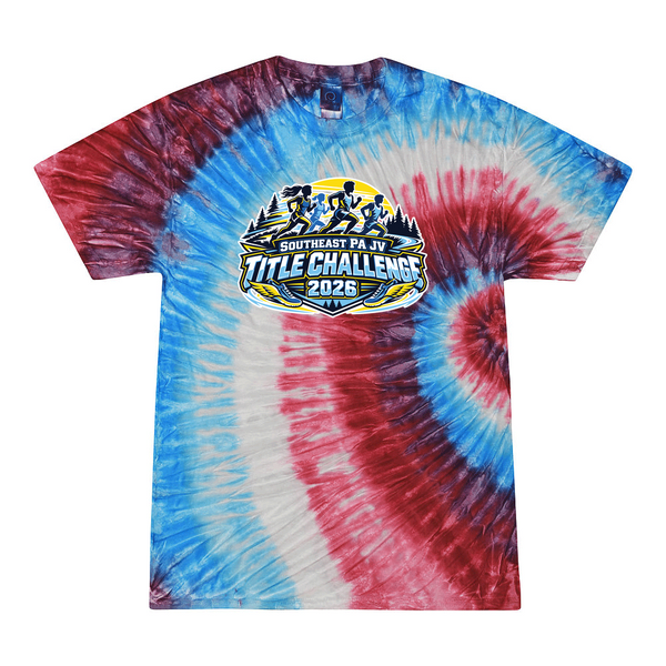[[color:Firecracker]] 2026 Southeast PA JV Title Challenge 0003 Firecracker Tie Dyed T shirt