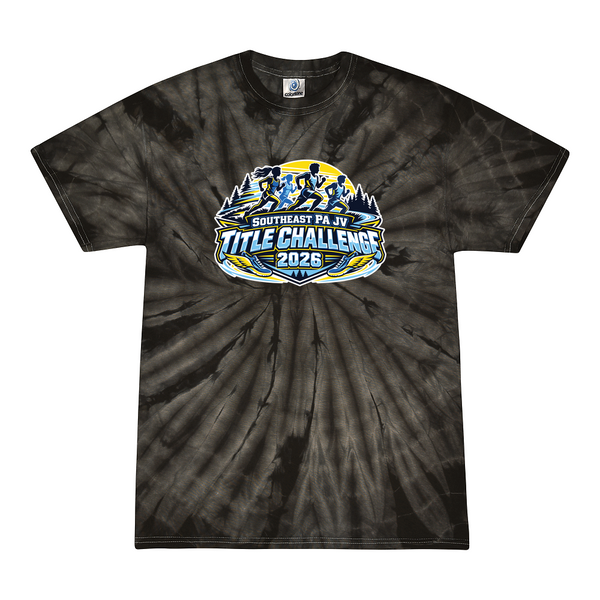 [[color:Spider Black]] 2026 Southeast PA JV Title Challenge 0007 Spider Black Tie Dyed T shirt