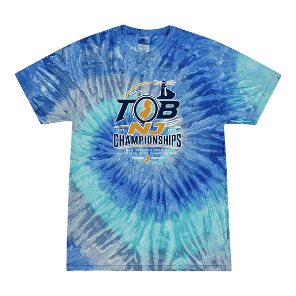 [[color:Blue Jerry]] 2026 TOB NJ State Championships 0001 Blue Jerry Tie Dyed T shirt