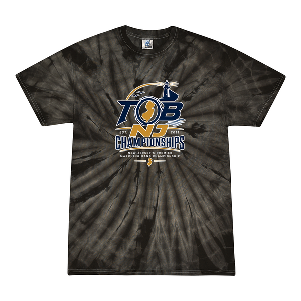 [[color:Spider Black]] 2026 TOB NJ State Championships 0007 Spider Black Tie Dyed T shirt