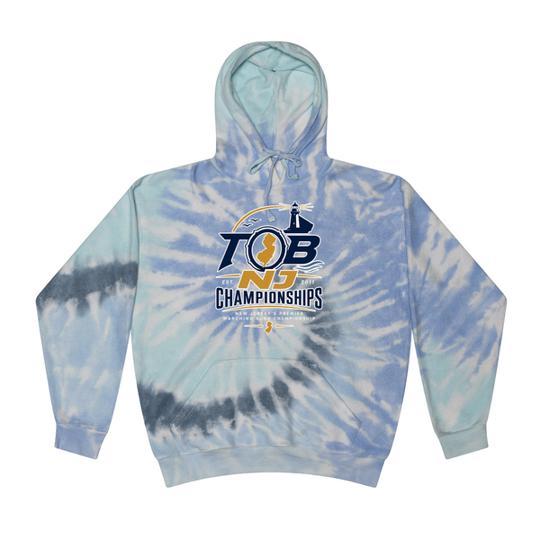 [[color:Lagoon]] 2026 TOB NJ State Championships 0014 Lagoon Tie Dyed Hoodie
