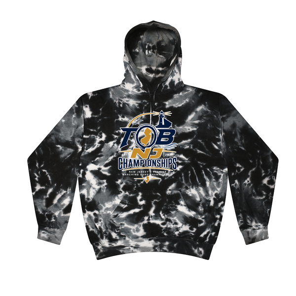 [[color:Multi Black]] 2026 TOB NJ State Championships 0016 Multi Black Tie Dyed Hoodie
