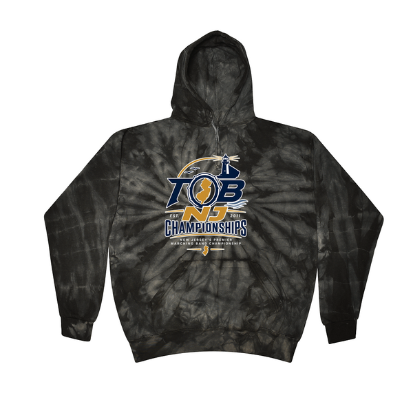 [[color:Spider Black]] 2026 TOB NJ State Championships 0020 Spider Black Tie Dyed Hoodie