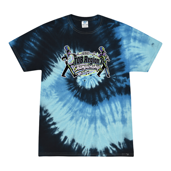 [[color:Blue Ocean]] 2026 TOB Region 7 Championship 0000 Blue Ocean Tie Dyed T shirt