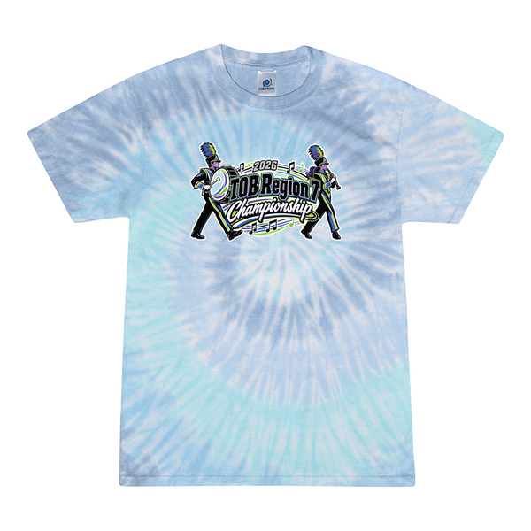 [[color:Lagoon]] 2026 TOB Region 7 Championship 0004 Lagoon Tie Dyed T shirt