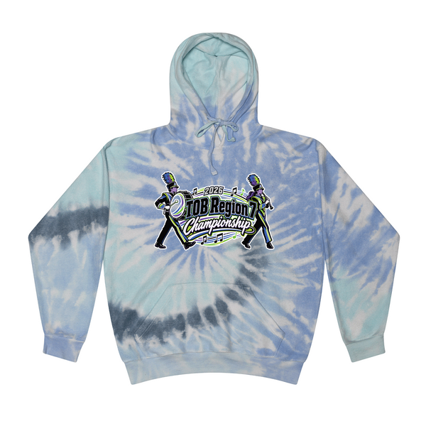 [[color:Lagoon]] 2026 TOB Region 7 Championship 0014 Lagoon Tie Dyed Hoodie