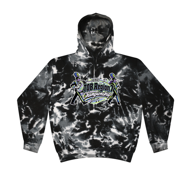 [[color:Multi Black]] 2026 TOB Region 7 Championship 0016 Multi Black Tie Dyed Hoodie