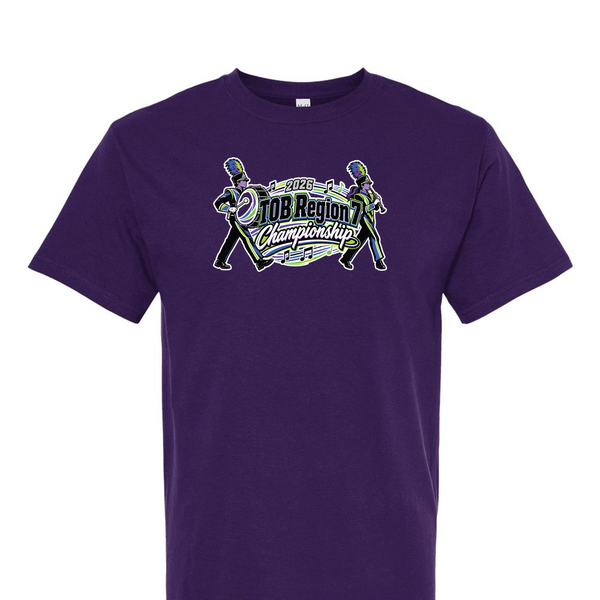 [[color:Purple]] 2026 TOB Region 7 Championship 0026 Purple Short Sleeve