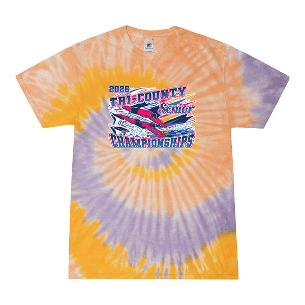 Tie Dyed T-shirt - 2026 Tri-County Senior Championships