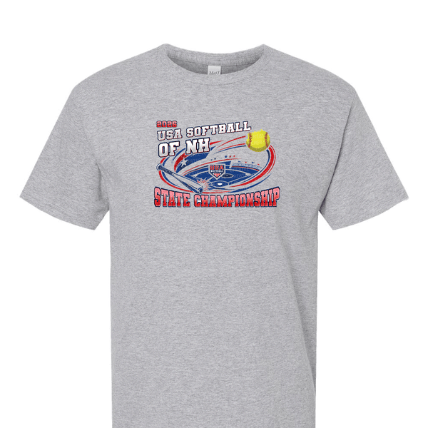 Solid Short Sleeve T-shirt - 2026 USA Softball of NH State Championship