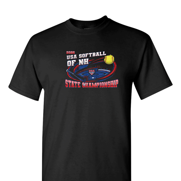 Solid Short Sleeve T-shirt - 2026 USA Softball of NH State Championship