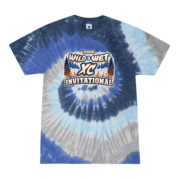 [[color:Moonbeam]] 2026 Wild & Wet XC Invitational 0015 Moonbeam Tie Dyed T shirt