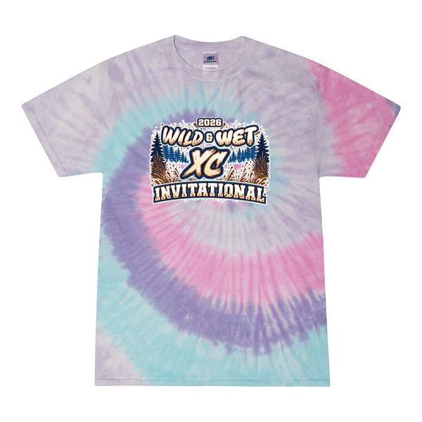 [[color:Unicorn]] 2026 Wild & Wet XC Invitational 0024 Unicorn Tie Dyed T shirt