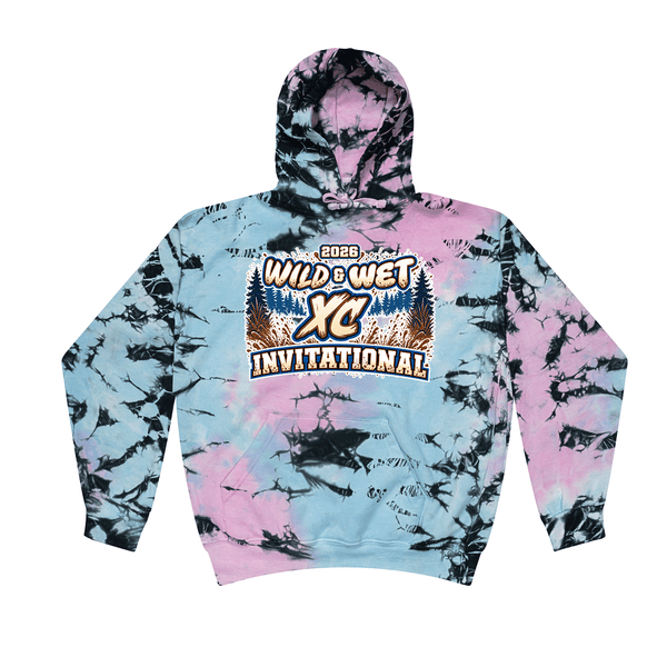 [[color:Dream]] 2026 Wild & Wet XC Invitational 0029 Dream Tie Dyed Hoodie