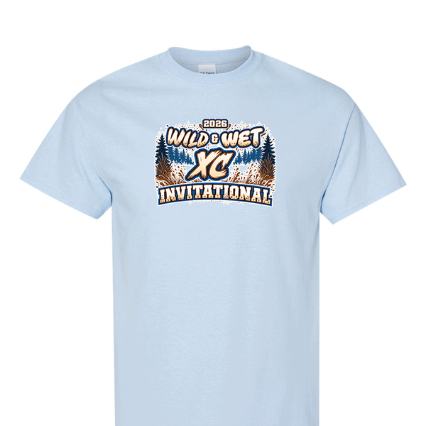 [[color:Light Blue]] 2026 Wild & Wet XC Invitational 0040 Light Blue Short Sleeve
