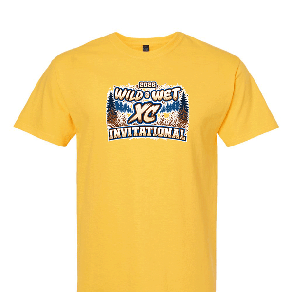 [[color:Dandelion]] 2026 Wild & Wet XC Invitational 0045 Dandelion Short Sleeve