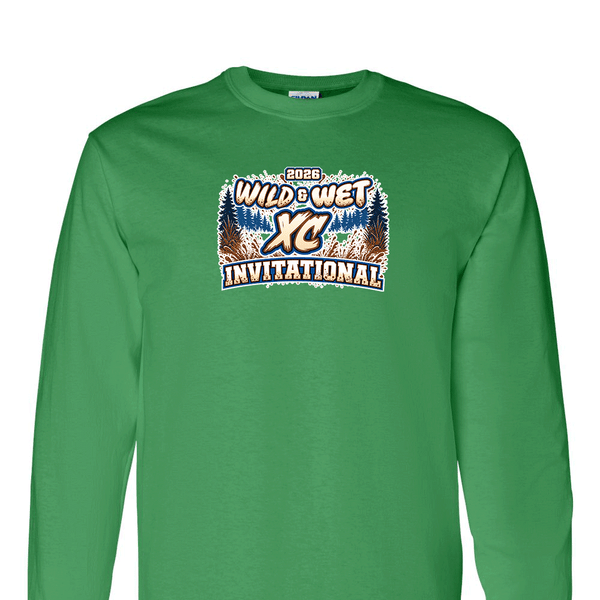 [[color:Irish Green]] 2026 Wild & Wet XC Invitational 0049 Irish Green Long Sleeve